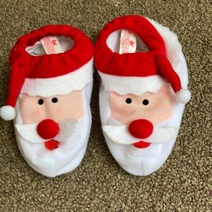 baby santa slippers